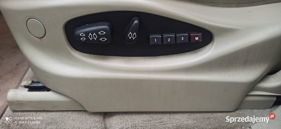 bmw x5 fotele boczki tylnia kanapa jasny srodek Imielin
