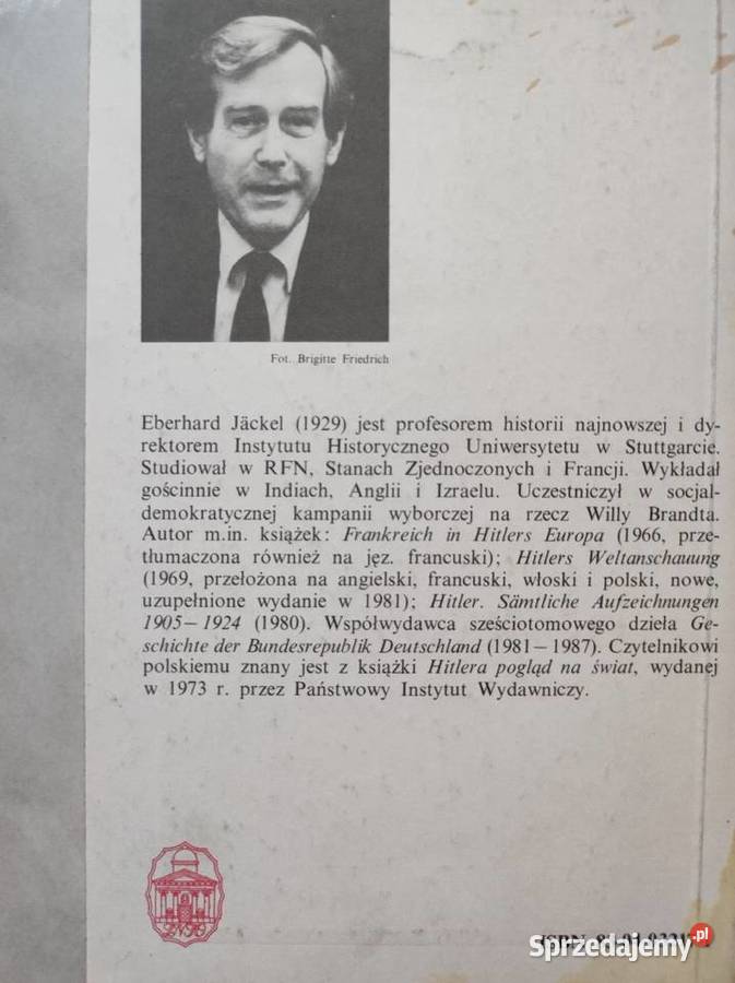 Panowanie Hitlera Eberhard Jckel Jackel