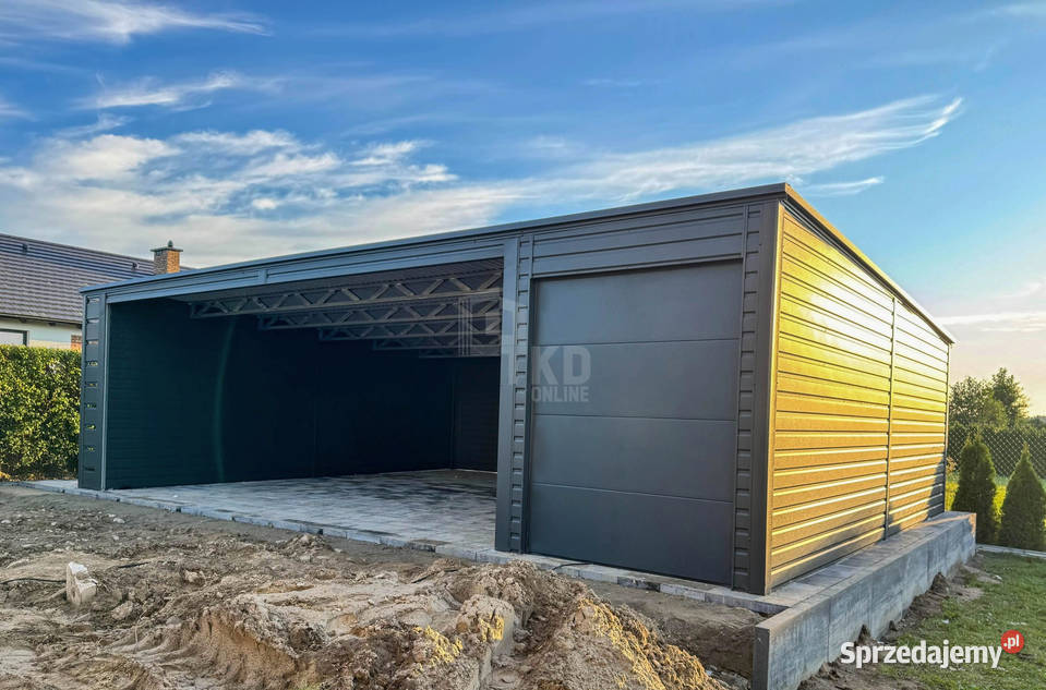 Wiata samochodowa 6x6m Garaz blaszany 25x6m Altany i wiaty Leszno sprzedam