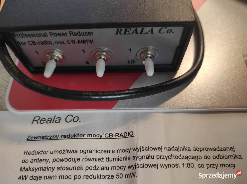 Reduktor mocy do Cb radio mazowieckie Siedlce
