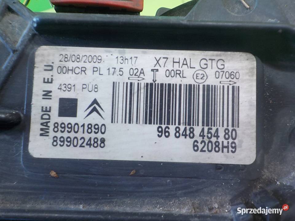 CITROEN C5 III 10r SEDAN 4D lampa lewa przod Suków sprzedam
