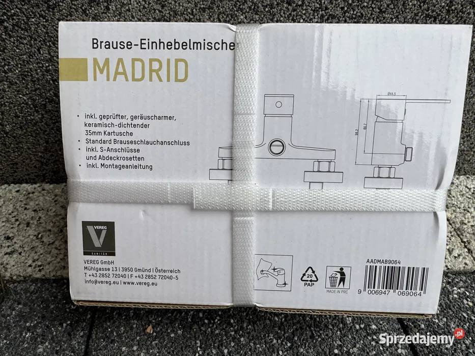 Bateria prysznicowa Verosan Madrid Nowa lubuskie