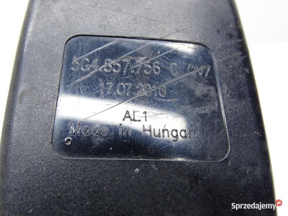 ZAPINKA PASA BEZPIECZEŃSTWA PRAWA PRAWY PRZÓD Pasy bezpieczeństwa