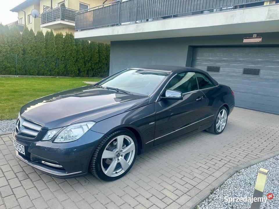 Mercedes E klasa cabrio skórzana tapicerka opolskie Kluczbork