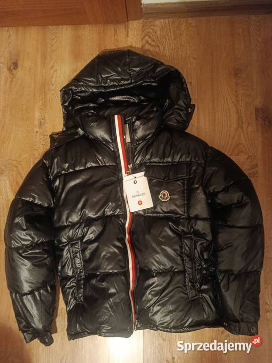 Czarna kurtka zimowa Moncler męska w rozmiarze M dolnośląskie Wrocław