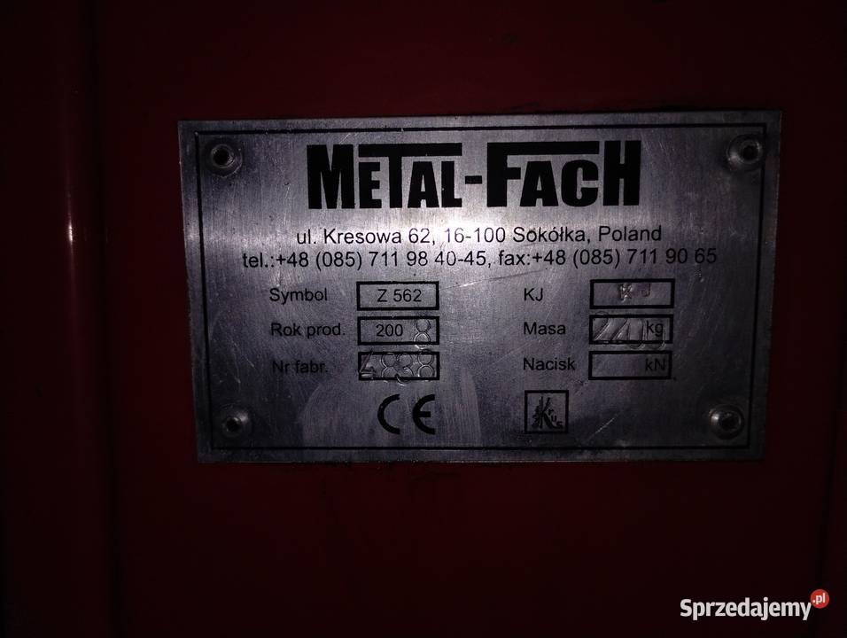 Belownica Prasa rolująca MetalFach Czarnostów-Polesie