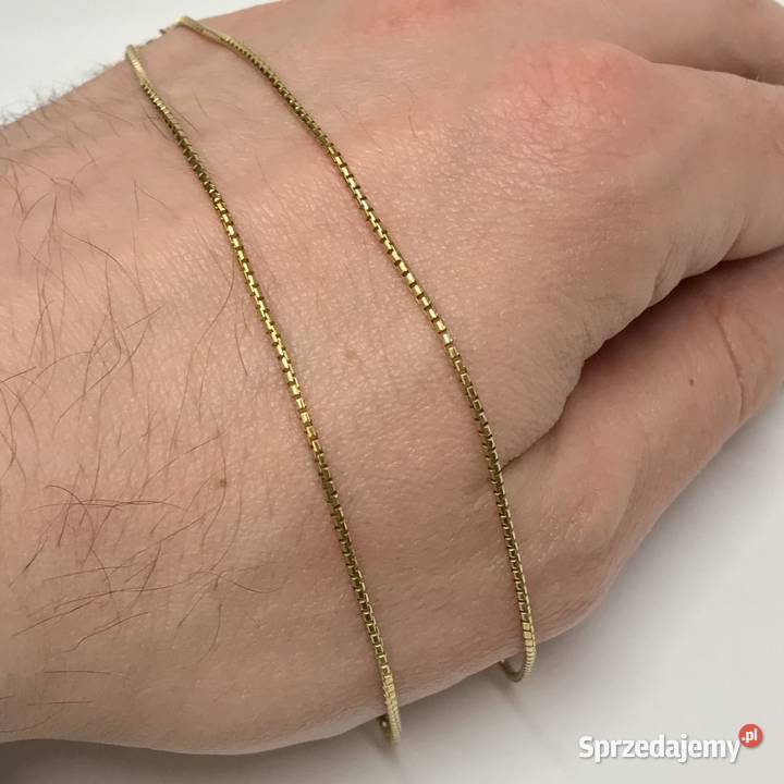 Złoty ŁAŃCUSZEK damski 8K cudowna ŻMIJKA 45 Warszawa