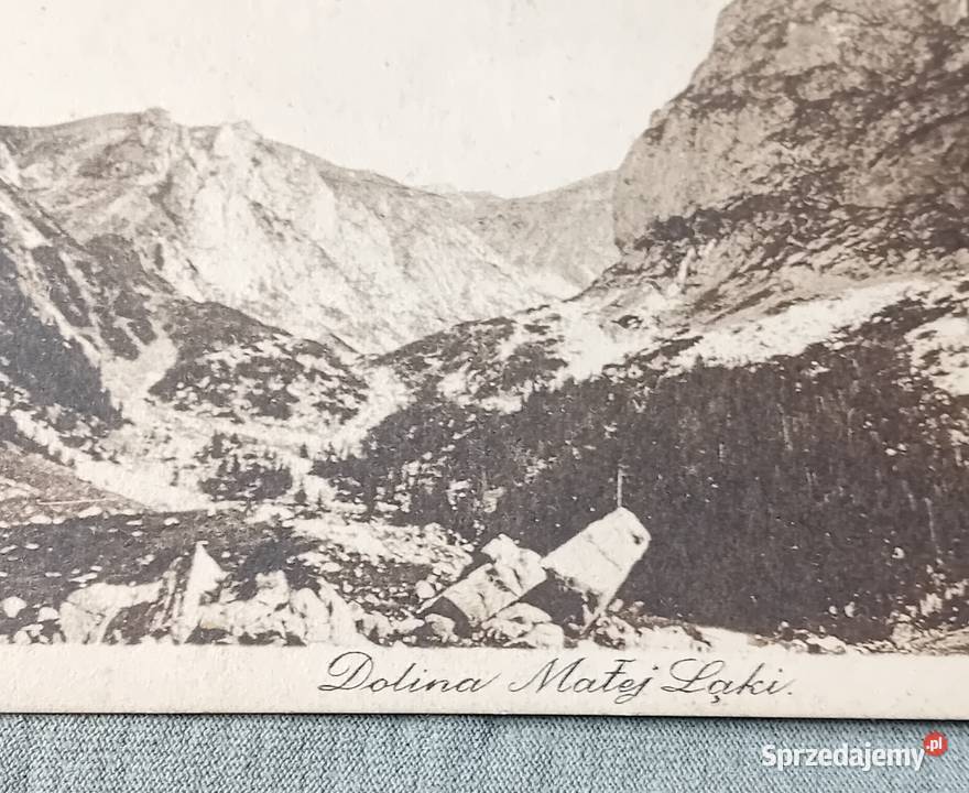 Pocztówka Tatry Dolina Małej Łąki Początek XX w wielkopolskie Koźminek