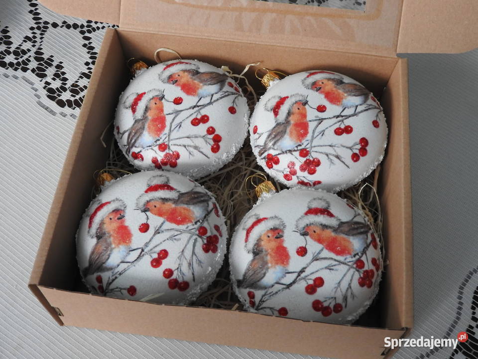 Zestaw 4 bombek handmade prezent święta Bytom