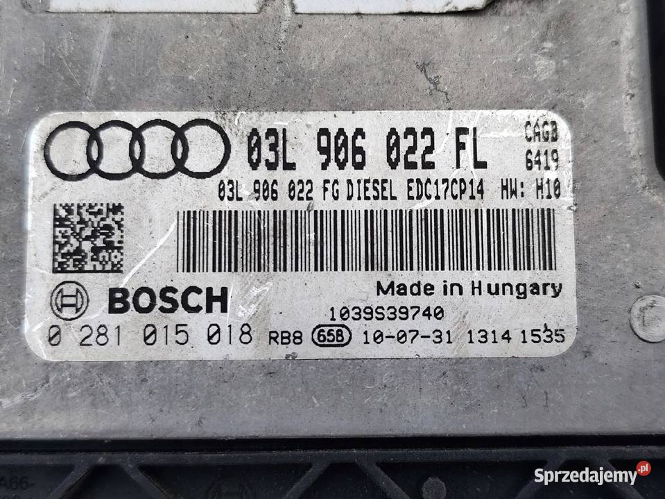 AUDI A6 C6 20 TDI KOMPUTER STEROWNIK SILNIKA Przemęt