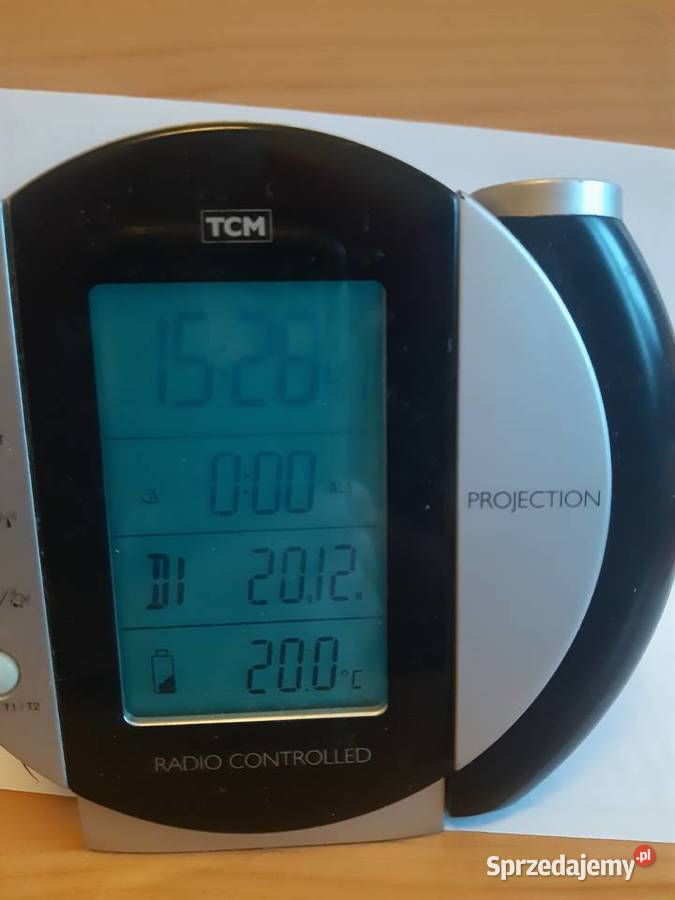 Zegar z Wyświetlaniem Termometr Radio Control Kraków