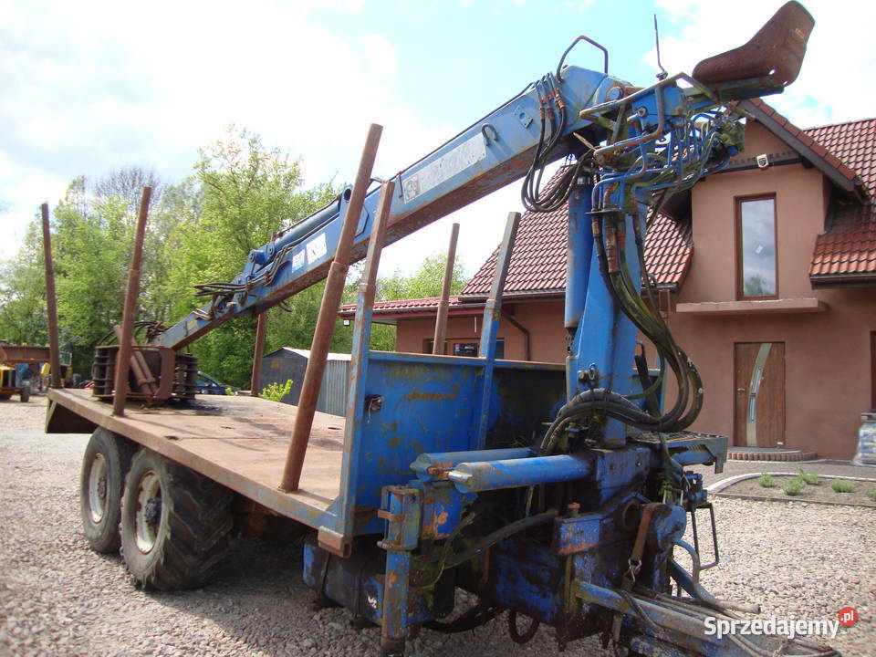 przyczepa leśna z HDS 7 metrów Czaplinek