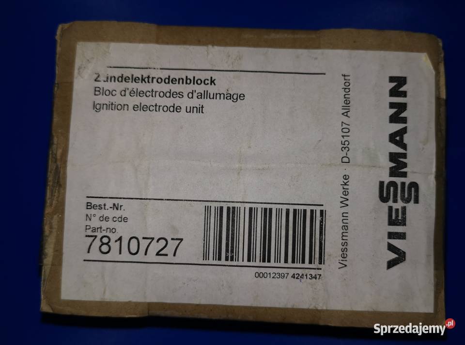 Viessmann Elektroda zapłonowa kat7810727 Szczytna sprzedam