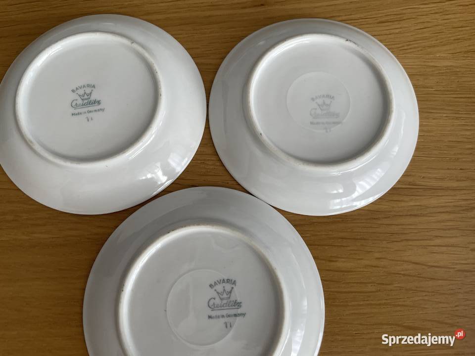 Bavaria Geidlitz mały porcelanowy talerzyk Pruszcz Gdański