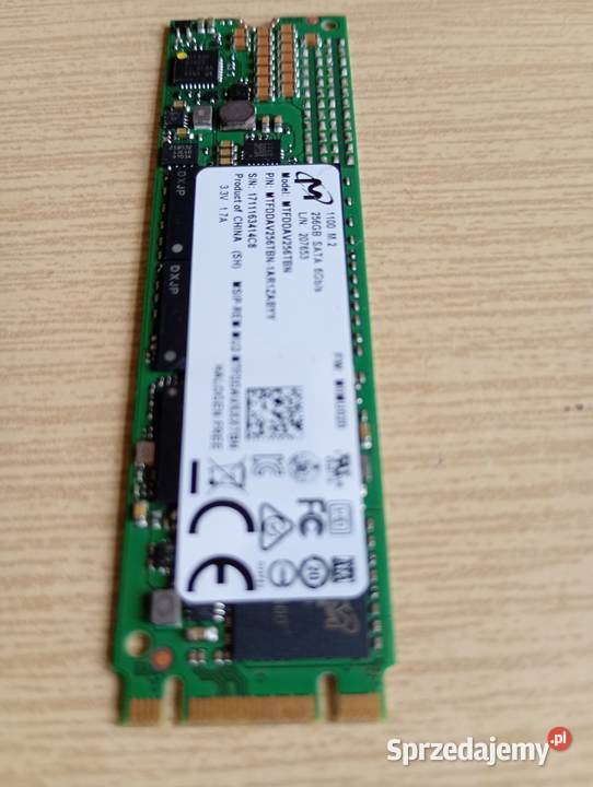 Dysk m 2 micron 1100 256 gb mazowieckie Wołomin sprzedam