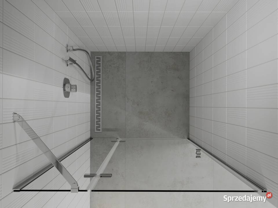 DRZWI PRYSZNICOWE otwierane uchylne SZKŁO 6 mm Choroszcz