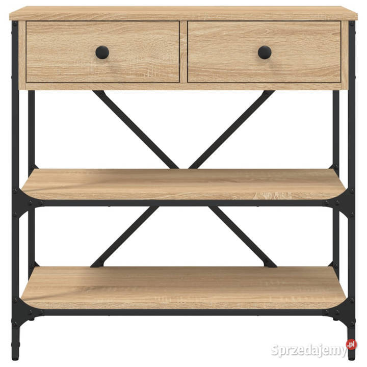 Stolik konsolowy dąb sonoma 75x345x75 WM833409 Warszawa