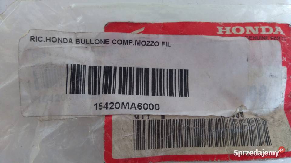 Śruba mocowania filtra oleju ORGINAŁ Honda CB podlaskie Bielsk Podlaski