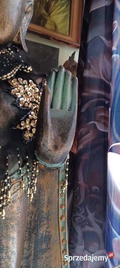 BUDDA 118 WYSOKA CIĘZKI POSĄG BRAK LEWEGO BARKU Poznań