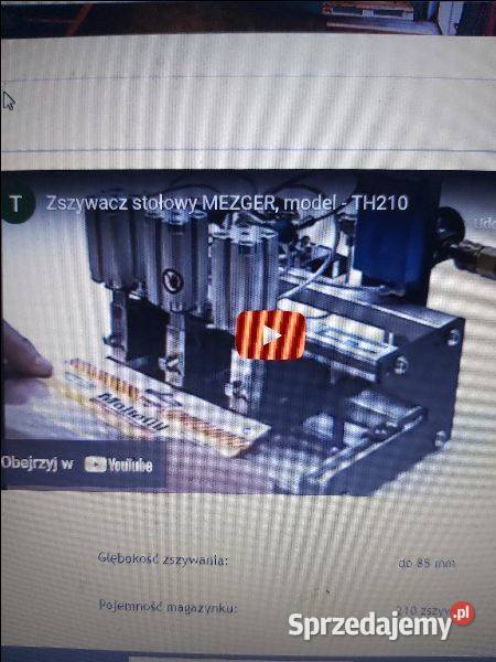 zszywacz stołowy Mezger TH 210 rapid105R Wiskitki