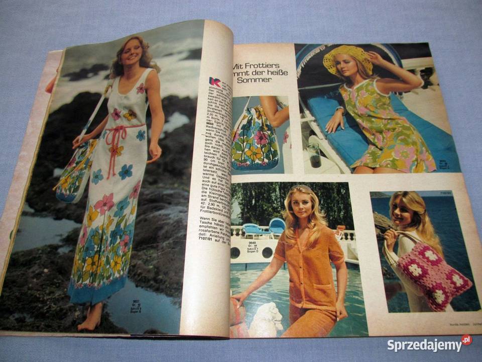 Burda Moden 71971 magazyn mody wykroje Vintage kujawsko-pomorskie Skępe