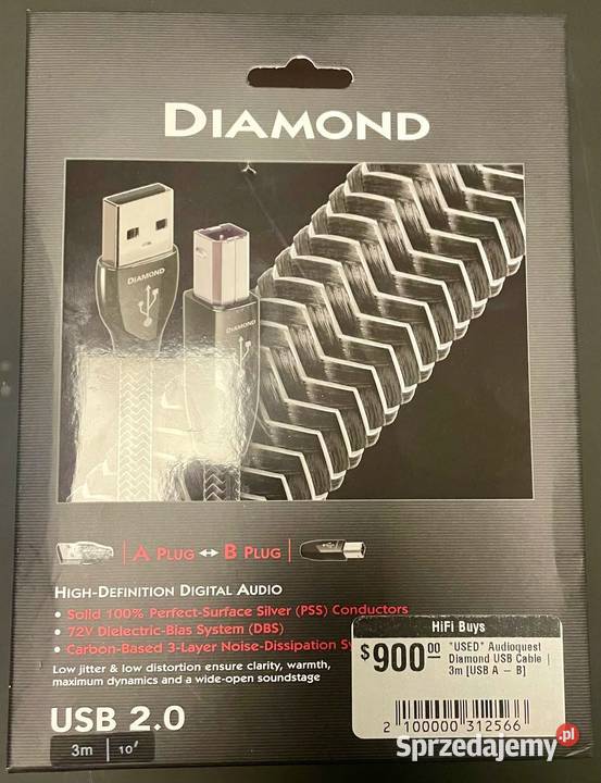 UŻYWANY Kabel AudioQuest Diamond USB A do USB B Bydgoszcz