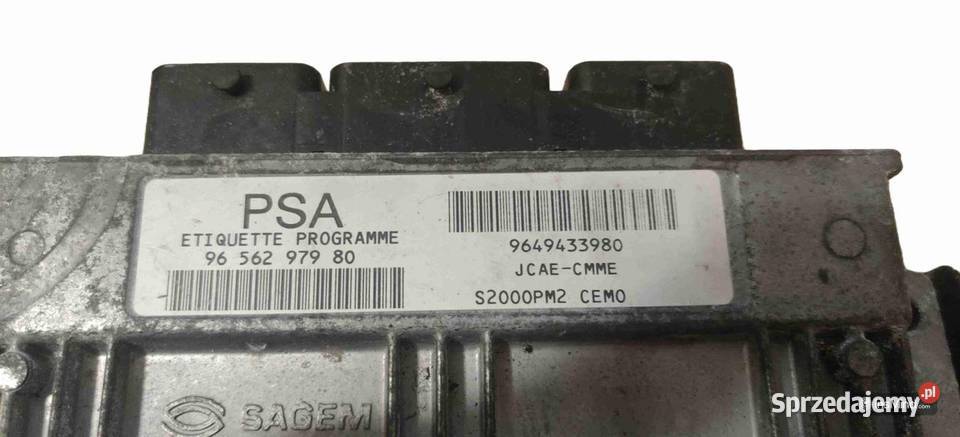 STEROWNIK SILNIKA KOMPUTER ECU CITROEN C3 2003 Gliwice