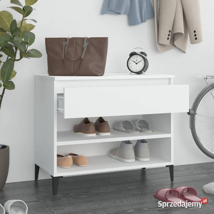 Półka na buty biała 70x36x60 materiał Warszawa