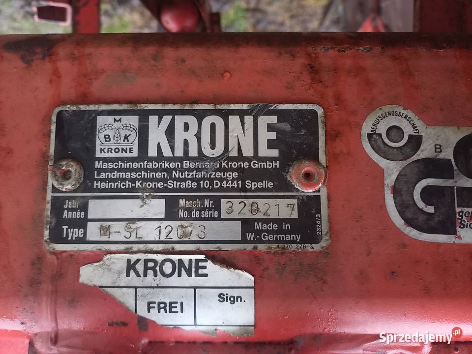 Pługi 3 skibowe krone mustang120 lubelskie