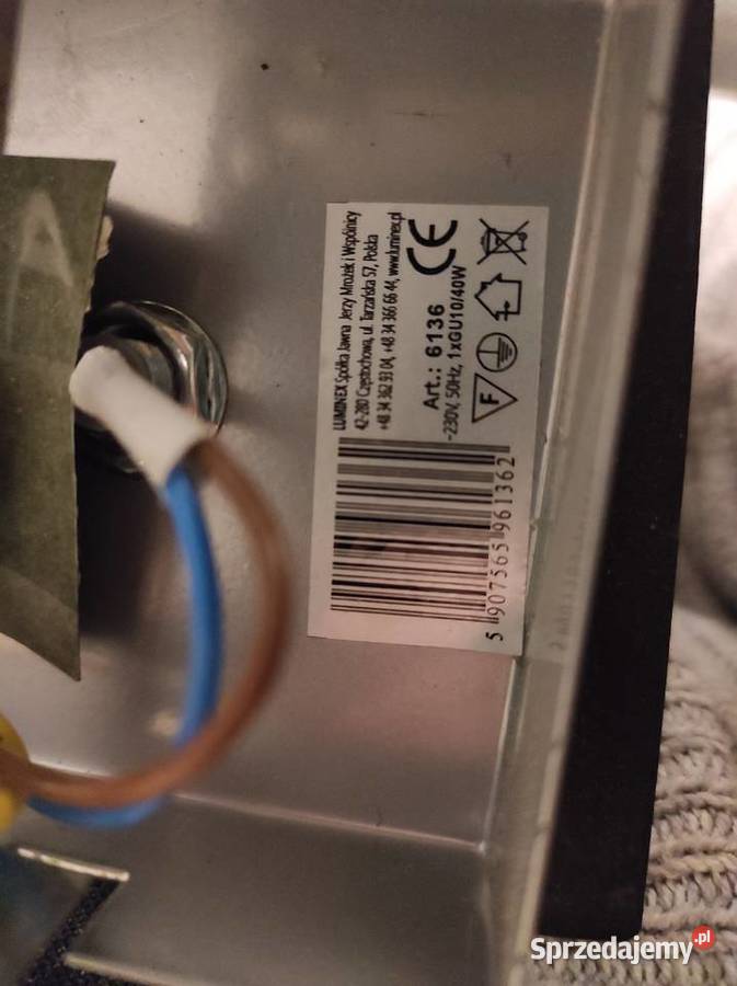 Czarna lampa kinkiet ścienny sufitowy Olsztyn sprzedam