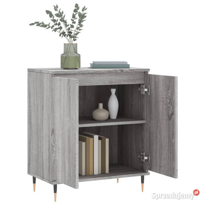 Komoda szary dąb sonoma 60x35x70 materiał