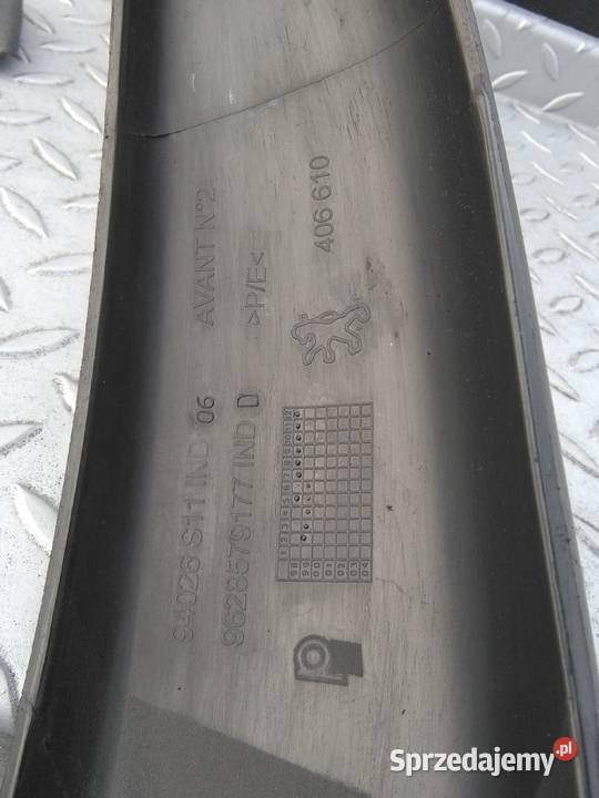 PEUGEOT 206 LISTWA ZDERZAKA PRZÓD 9628579177 Kalwaria Zebrzydowska sprzedam