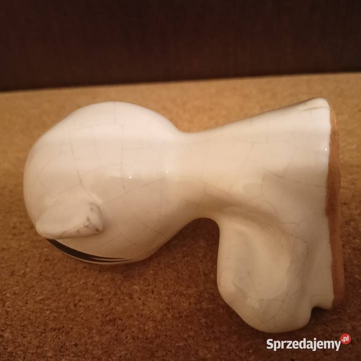 Figurka szklana Szczęśliwy dzień biały Strzyżów sprzedam