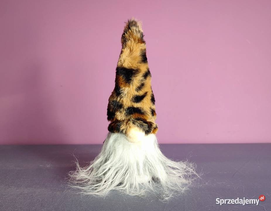 Skrzat świąteczny Krasnal Gnom Mikołaj ozdoba na Jasień