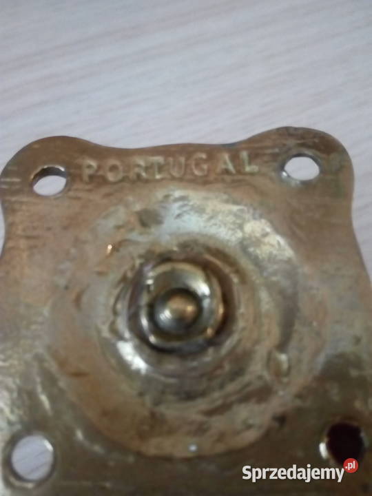 Dekoracyjny mosiezny wieszak hak lata 60te Kraków