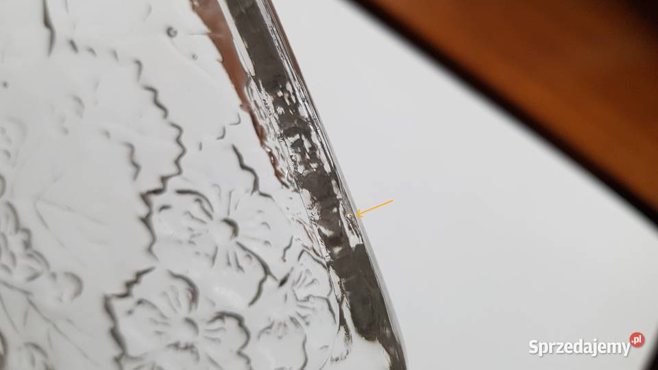 Taca tacka Poziomki Strawberry 2 Ząbkowice szkło Dąbrowa Górnicza