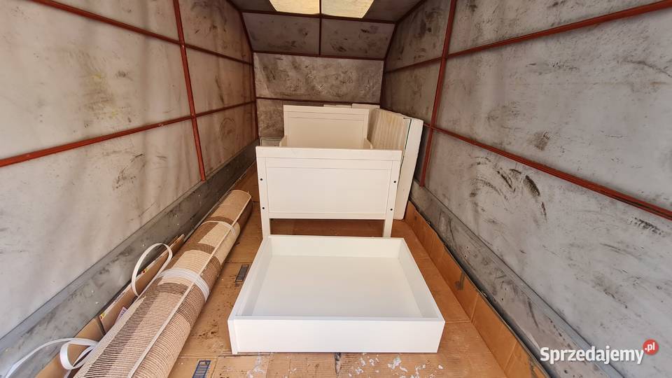 Łóżko rozkładane 130 SUNDVIK 80 x 200 i żyrandol Zambrów sprzedam