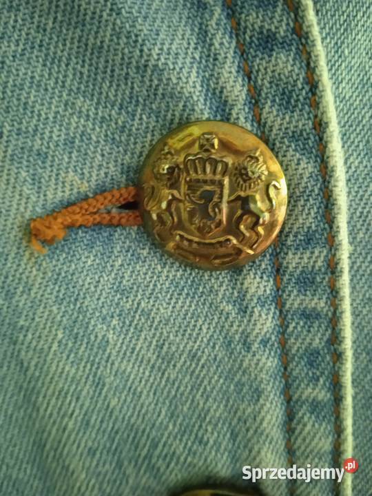 DŻINSOWY ŻAKIET Z KRÓTKIMI RĘKAWAMI r 44 niebieski Marynarki i żakiety Piła