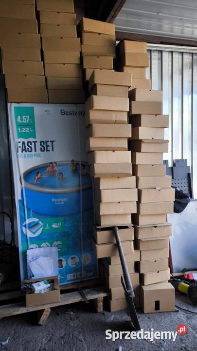 Nowy Basen Bestway fast set 457m x 122m komplet Chorzów