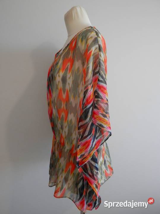 Tunika Plażowa Pareo Narzutka Kimono Zwiewna Łomża