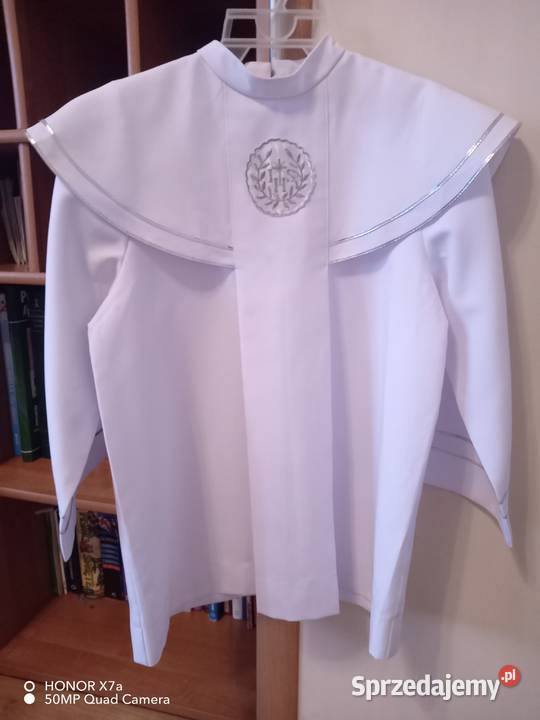 Alba komunijna chłopięca krótka z oblamówką Ubrania wizytowe i koszule Ubrania wizytowe i koszule świętokrzyskie