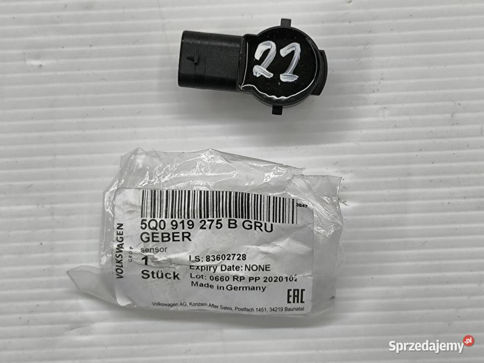 CZUJNIK PARKOWANIA PDC VOLKSWAGEN OE 5Q0919275B