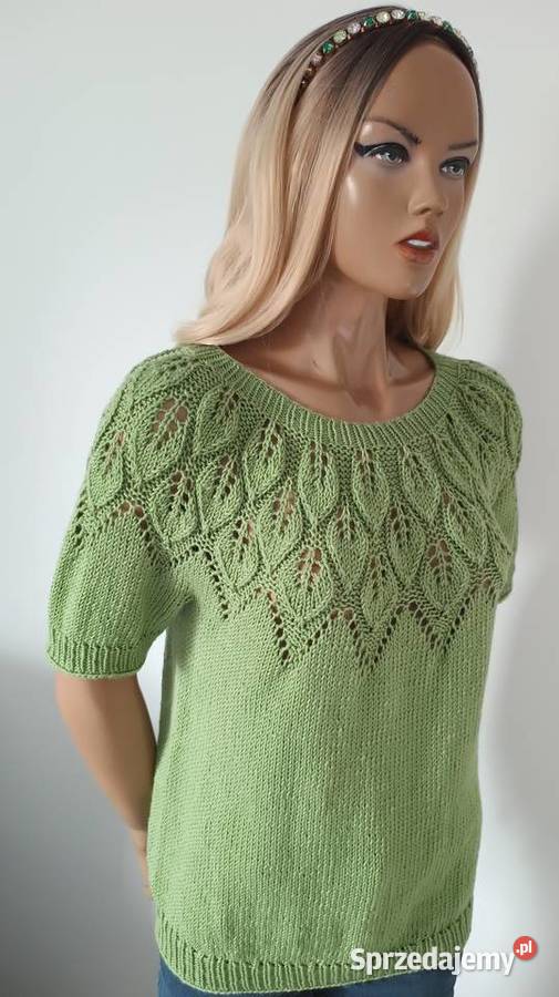 Sweterek ręcznie robiony na drutach wielkopolskie Ostrów Wielkopolski
