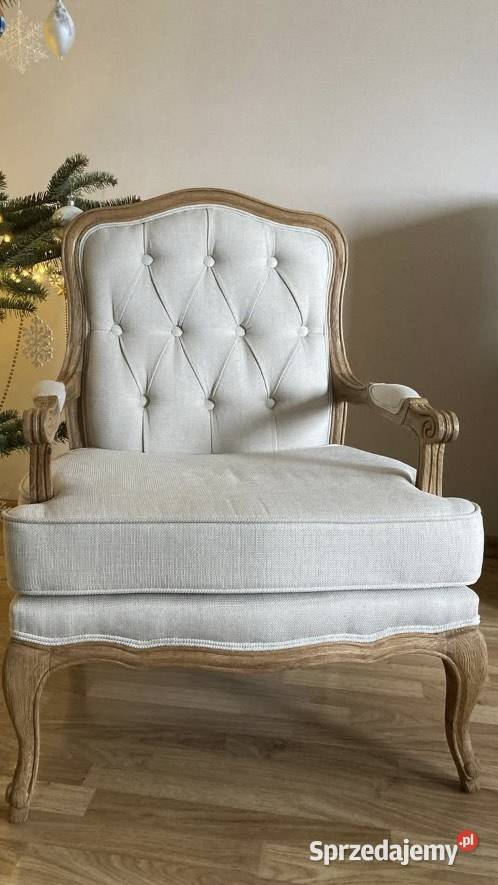 Fotel ludwikowski dębowy Wilczyn