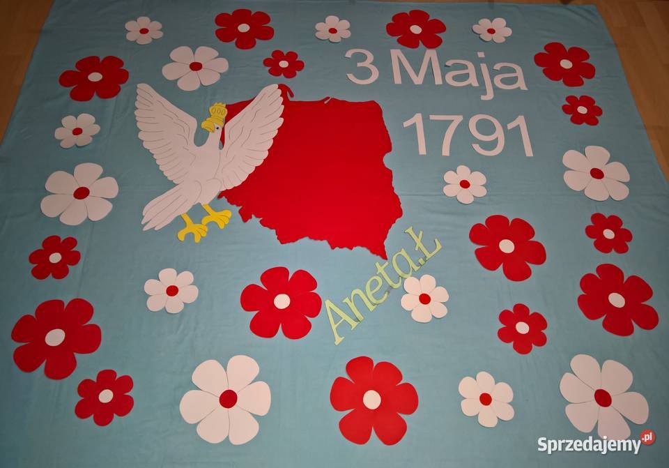 Dekoracje na Święto 3 Maja z brystolu 504 102 Garwolin