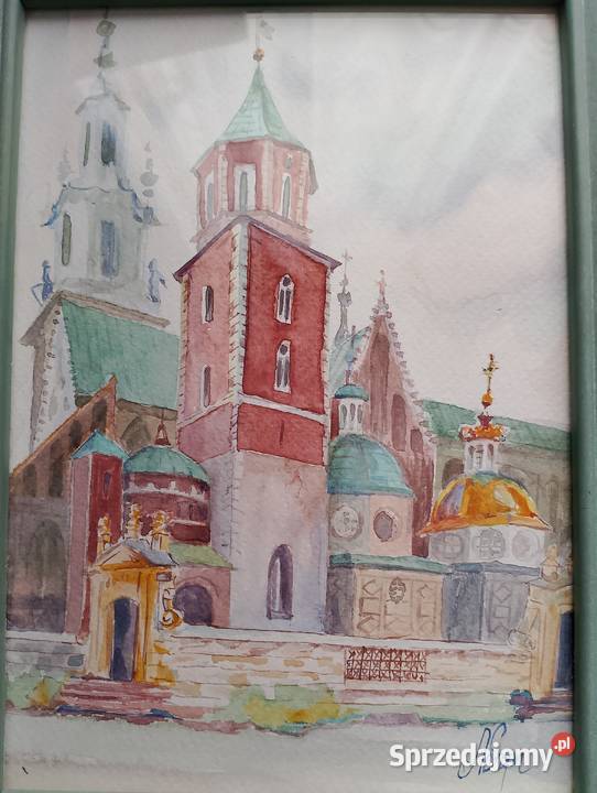 Akwarela Wawel Malarstwo Rabka-Zdrój