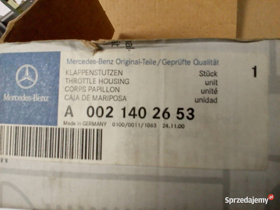 0021402653 Element gaźnika przepustnica M103