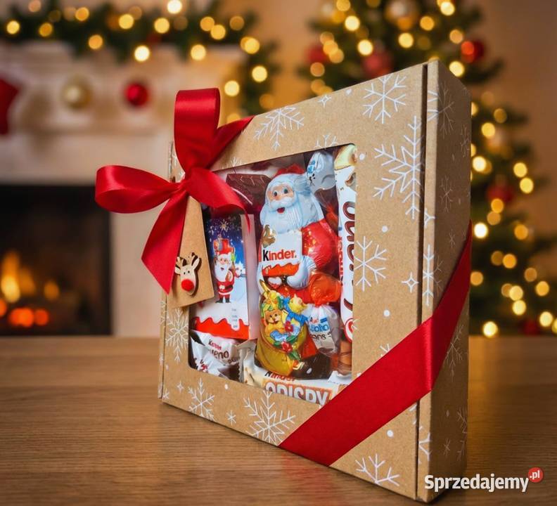 Prezent na Mikołajki i Święta czerwony Box Pozostałe Łódź