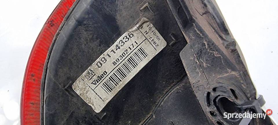 LAMPA LEWA TYŁ OPEL CORSA C 89302171 osobowe Pozostałe Lipno