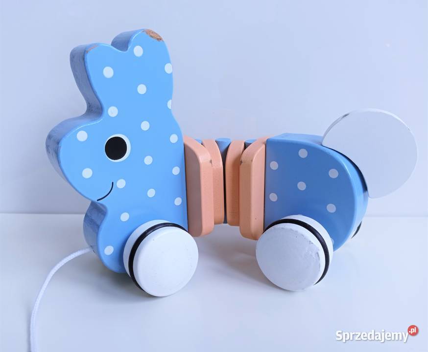 Drewniana zabawka króliczek wędrowniczek Trefl sprzedam